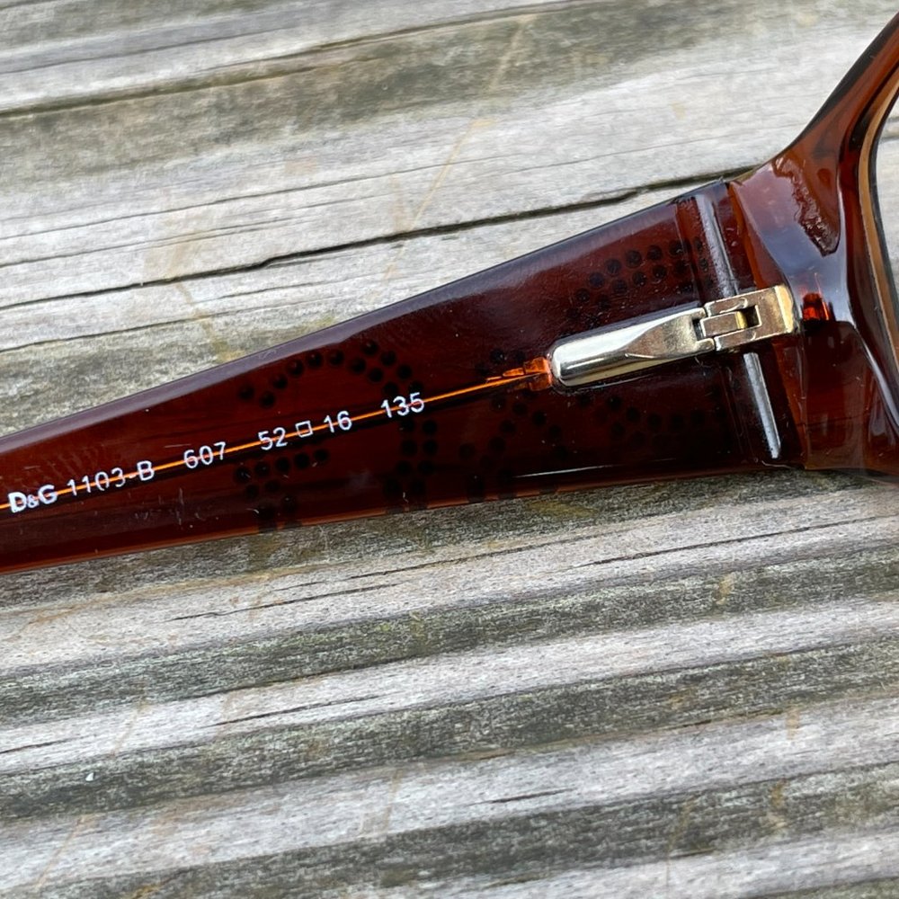 Dolce & Gabbana Eyeglasses Frame Brown D&G1103B 60 - Picture 5 of 12